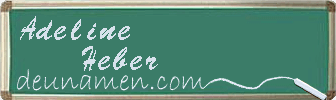 Adeline Heber Visitenkarte